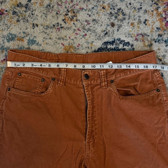 BDG Womens Rust/Orange Super Soft Moleskin 100% Cotton Boot Cut Jeans Size 34x32 - Picture 11 of 13